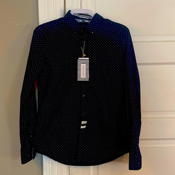 Denim & Flower Other - Men’s navy blue dress shirt